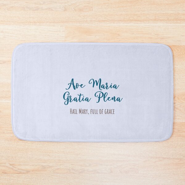 Item preview, Ave Maria Latin Hail Mary Minimalist Latin English Prayer designed and sold by IceCreamMuseum.