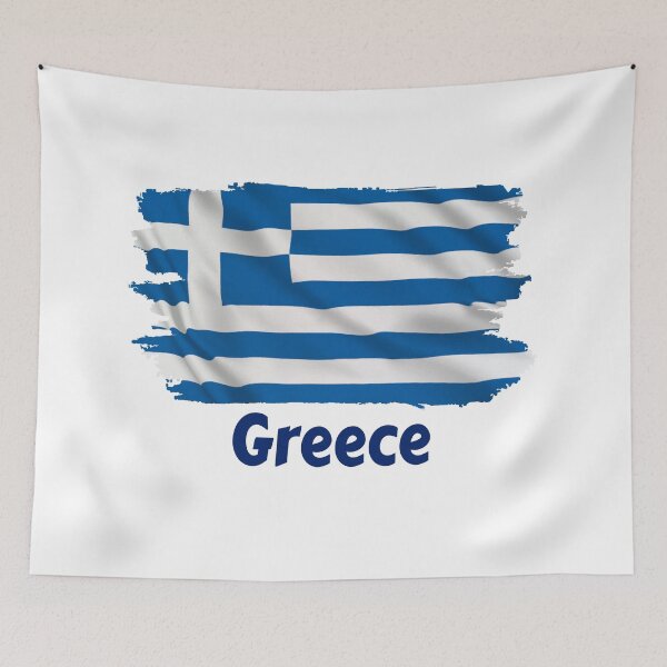 Item preview, Greece Flag designed and sold by HopaHope.