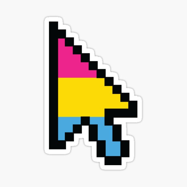 Pride Cursor - Pansexual Sticker