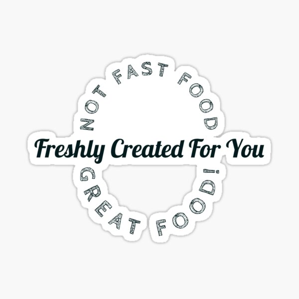 not-fast-food-sticker-by-auntyreni-redbubble