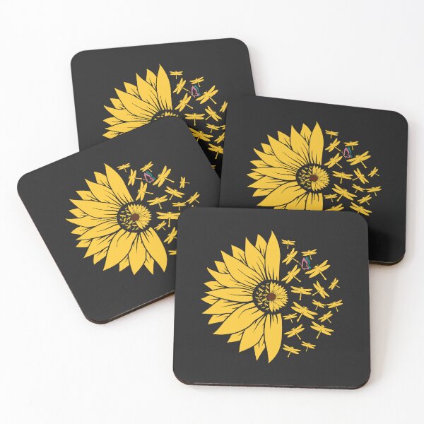 Item preview, Abstract Golden Mandala Sunflower - Meditation, Dragonfly, Butterfly designed and sold by zicutza.