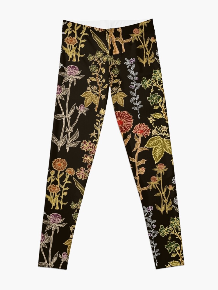 Alternate view of Plants on black Leggings