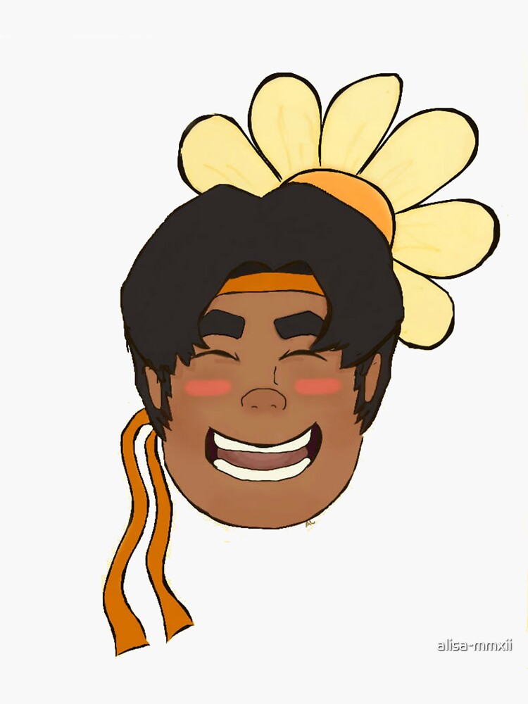 "Happy Hunk" Sticker for Sale by alisa-mmxii | Redbubble