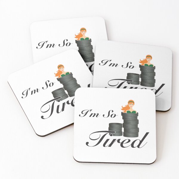 Item preview, I'm So Tired - Funny Illustration designed and sold by GnuArt.