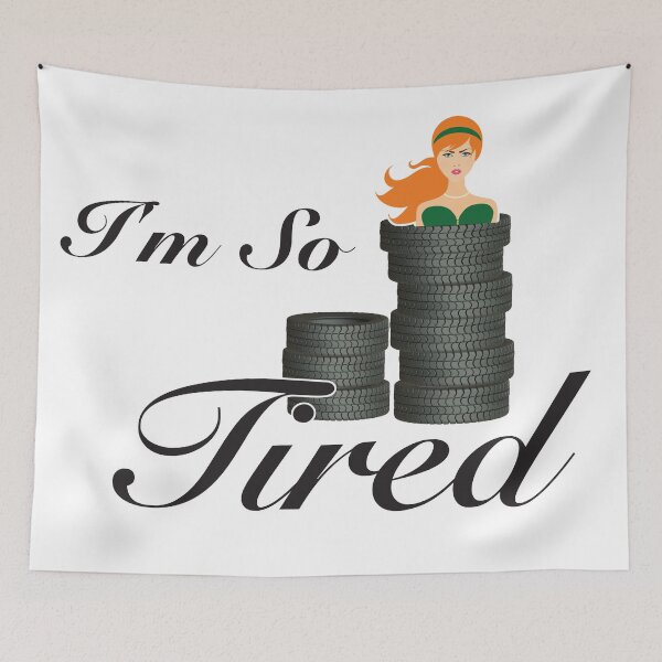 Item preview, I'm So Tired - Funny Illustration designed and sold by GnuArt.