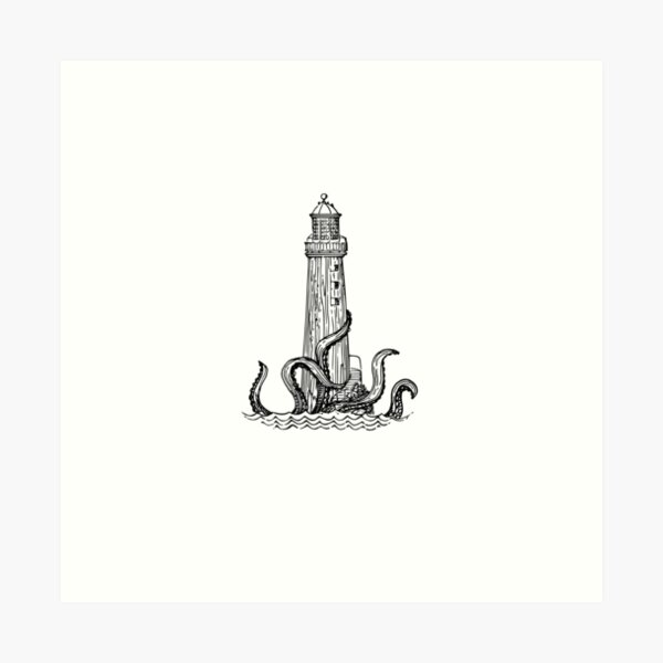 Item preview, the lighthouse & the kraken designed and sold by princessound.