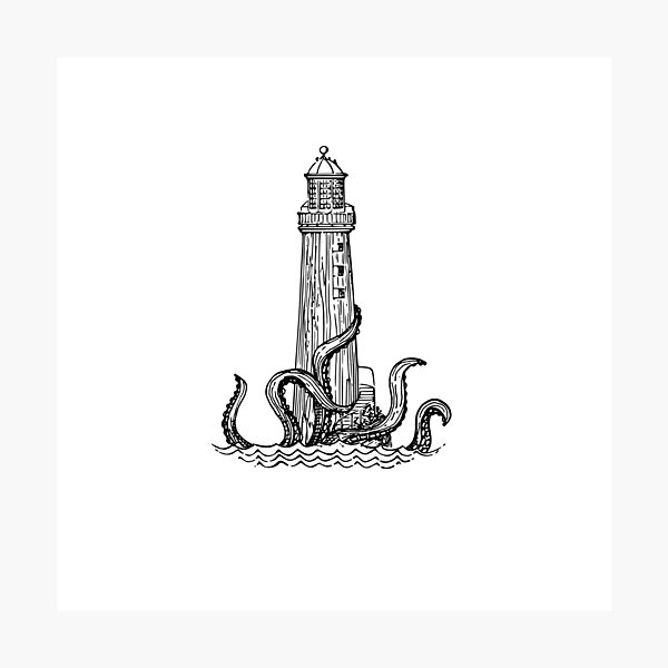 Item preview, the lighthouse & the kraken designed and sold by princessound.