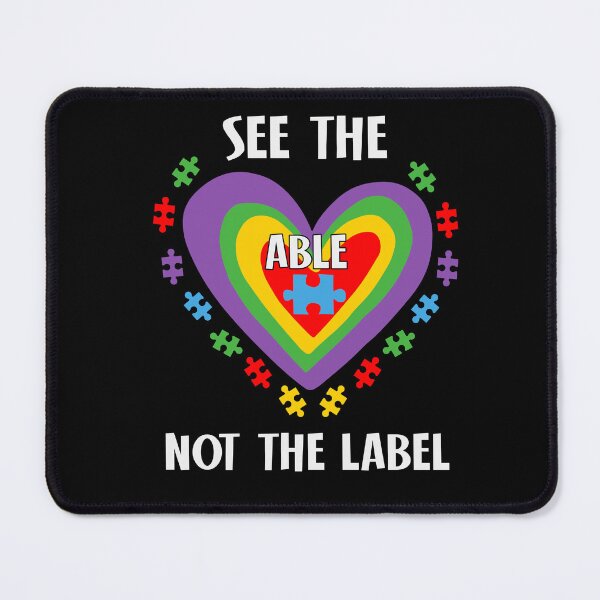 Item preview, See The Able Not The Label Autism Awareness Puzzle Heart designed and sold by AlexaTees.