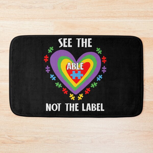 Item preview, See The Able Not The Label Autism Awareness Puzzle Heart designed and sold by AlexaTees.