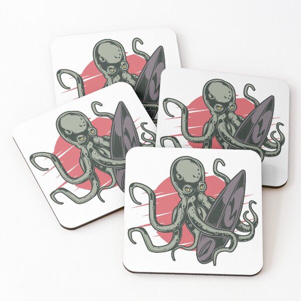 Item preview, Octopus Surf logo T-shirt  designed and sold by MAF_Merch.