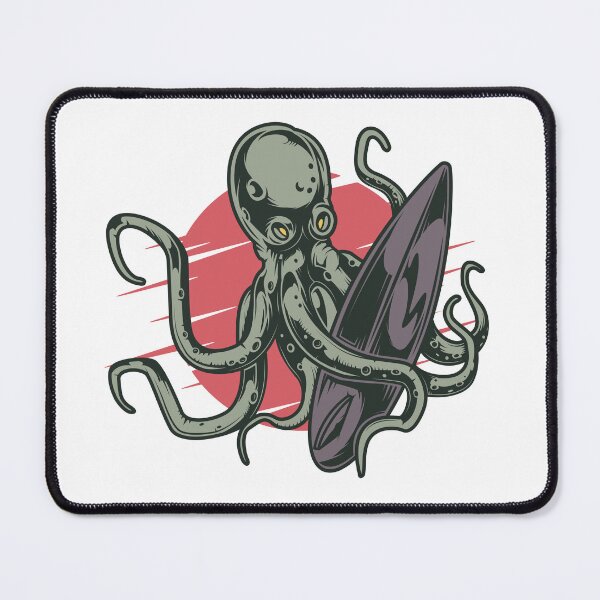 Item preview, Octopus Surf logo T-shirt designed and sold by MAF_Merch.