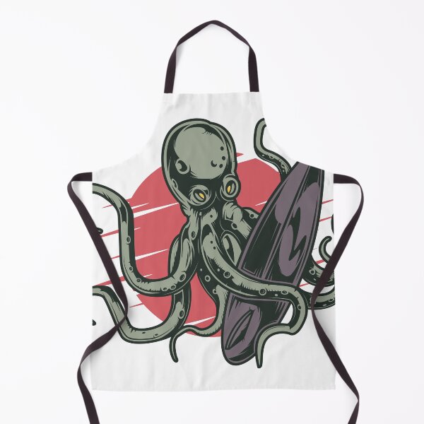 Item preview, Octopus Surf logo T-shirt designed and sold by MAF_Merch.