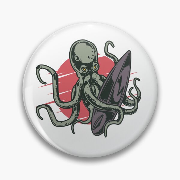 Item preview, Octopus Surf logo T-shirt  designed and sold by MAF_Merch.