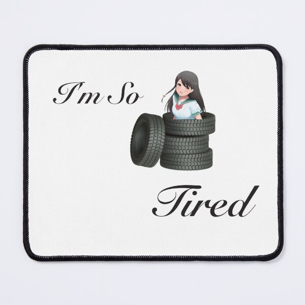 Item preview, I'm So Tired Woman- Funny Illustration designed and sold by GnuArt.
