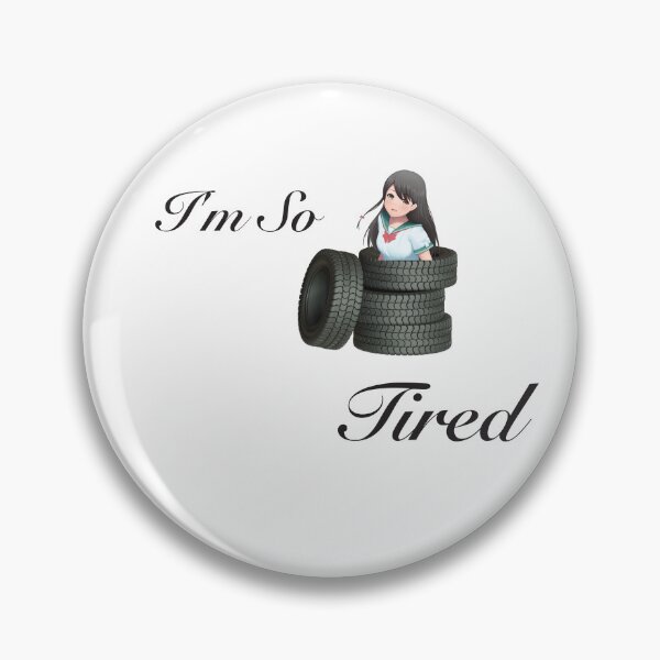 Item preview, I'm So Tired Woman- Funny Illustration designed and sold by GnuArt.
