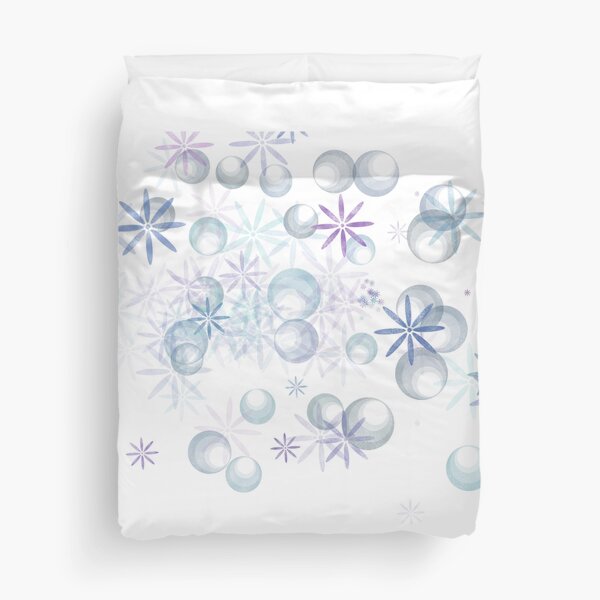 Floral bubbles Duvet Cover