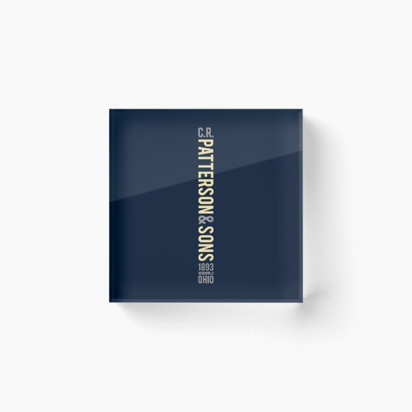 Item preview, C.R. Patterson & Sons 1893 Greenfield Ohio - Cream / Grey / Dark Blue Background designed and sold by PEK1787.