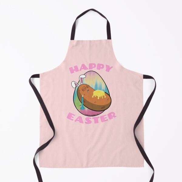 Item preview, Happy Easter-Funny Stoner Cartoon-Baked Potato Smoking Weed From A Bong-Tie Dye Easter Egg designed and sold by YomeHayin.