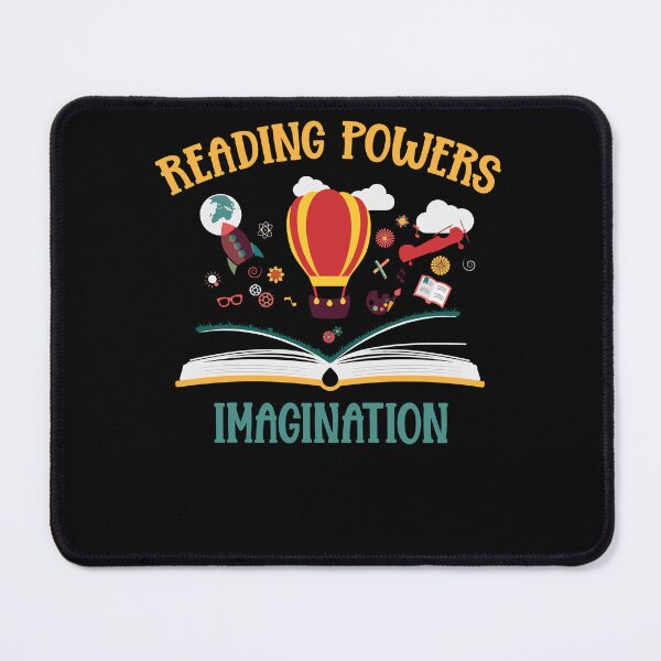 Item preview, Reading Powers Imagination Books Bookworm Reading Teacher designed and sold by Dressed For Duty.