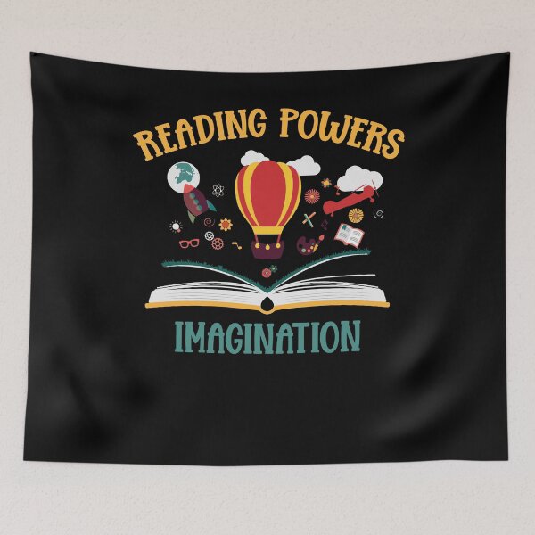 Item preview, Reading Powers Imagination Books Bookworm Reading Teacher designed and sold by Dressed For  Duty.