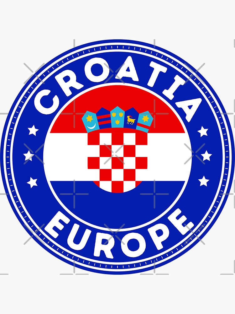 Republika Hrvatska Sticker for Sale by worldpopulation