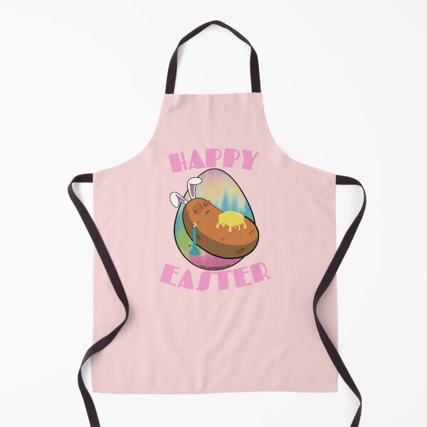 Item preview, Happy Easter-Funny Stoner Cartoon-Baked Potato Smoking Weed From A Bong-Tie Dye Easter Egg designed and sold by YomeHayin.