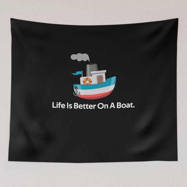 Item preview, Life Is Better On A Boat designed and sold by rachidhaz.