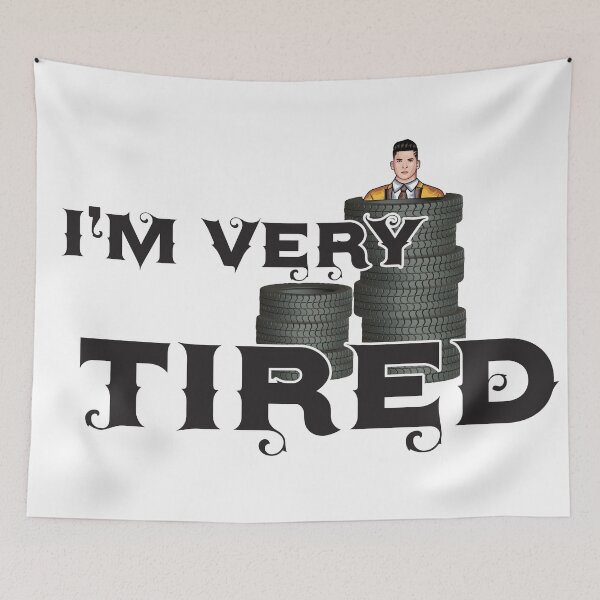 Item preview, I'm Very Tired - Funny Illustration designed and sold by GnuArt.