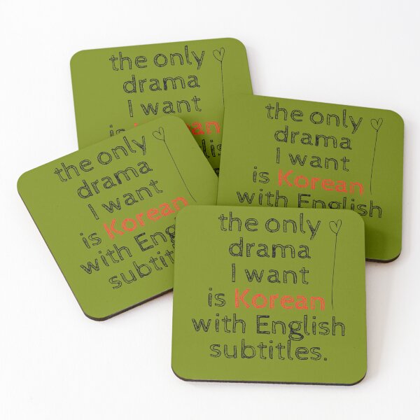 Item preview, funny design the only drama I want is Korean with English subtitles  designed and sold by youssef tamimi.