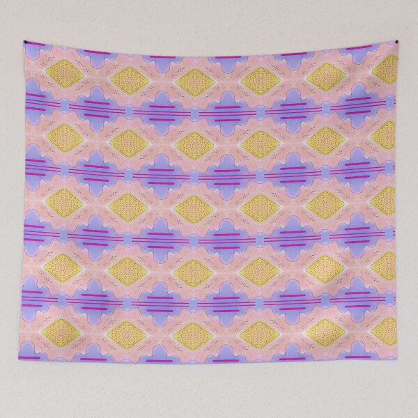 Item preview, Abstract yellow diamond pattern, digital painting designed and sold by Meo Design.