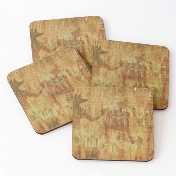 Item preview, Egyptian Hieroglyphics Parchment Pattern designed and sold by GnuArt.