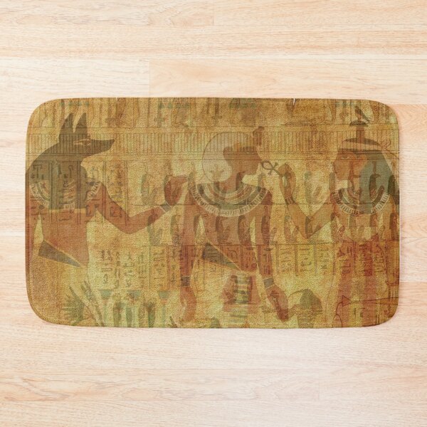 Item preview, Egyptian Hieroglyphics Parchment Pattern designed and sold by GnuArt.