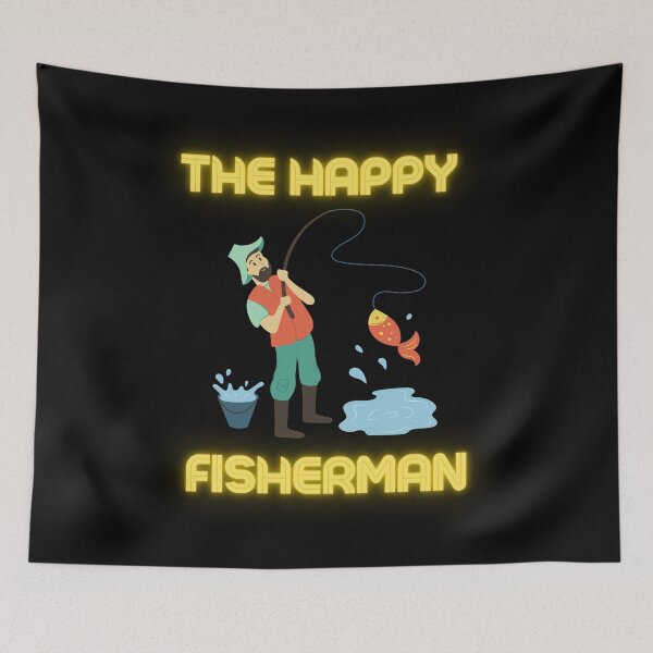 Artikelvorschau, Der Happy Fisherman für Männer entworfen und verkauft von beunique5.