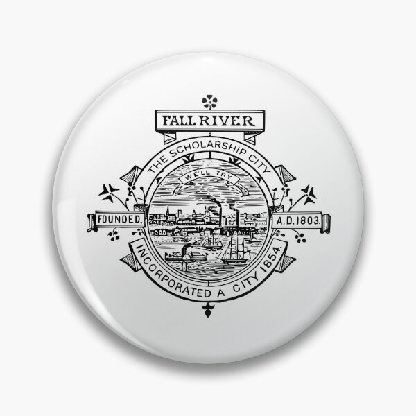Item preview, Fall River Massachusetts - Vintage City Seal designed and sold by NewNomads.