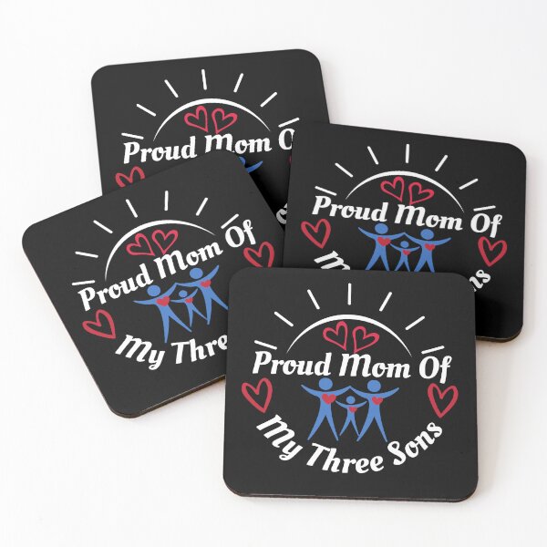 Item preview, Proud Mom of My Three Sons designed and sold by cadillacmt.