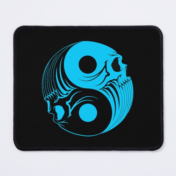 Item preview, Blue and Black Yin Yang Skulls designed and sold by JeffBartels.