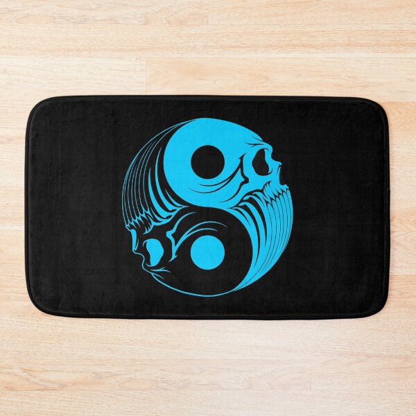 Item preview, Blue and Black Yin Yang Skulls designed and sold by JeffBartels.