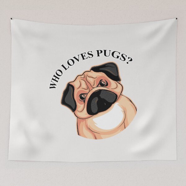 Item preview, Who Loves Pugs? Comic Popping Pug designed and sold by Pugstuff.