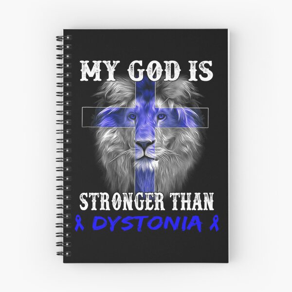 Item preview, Lion My God Is Stronger Than DYSTONIA Support DYSTONIA Warrior designed and sold by Hatjar.