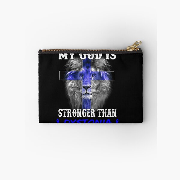Item preview, Lion My God Is Stronger Than DYSTONIA Support DYSTONIA Warrior designed and sold by Hatjar.