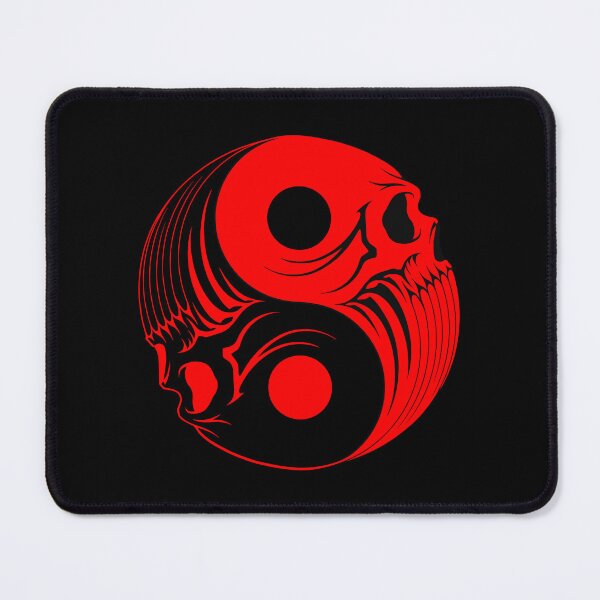 Item preview, Red and Black Yin Yang Skulls designed and sold by JeffBartels.
