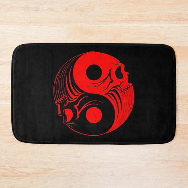 Item preview, Red and Black Yin Yang Skulls designed and sold by JeffBartels.