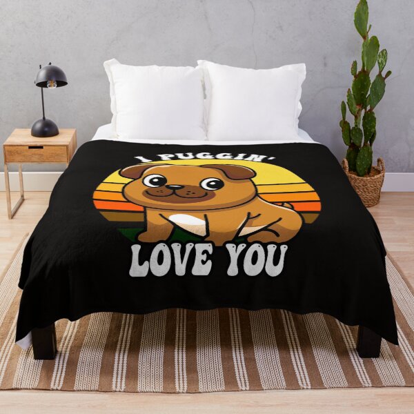 Item preview, Funny I Pugin' Love You Sunset designed and sold by Pugstuff.