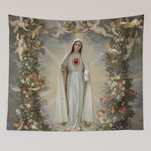 Item preview, Virgin Mary Immaculate Heart of Mary Mother of God Our Lady designed and sold by AMDG Line.