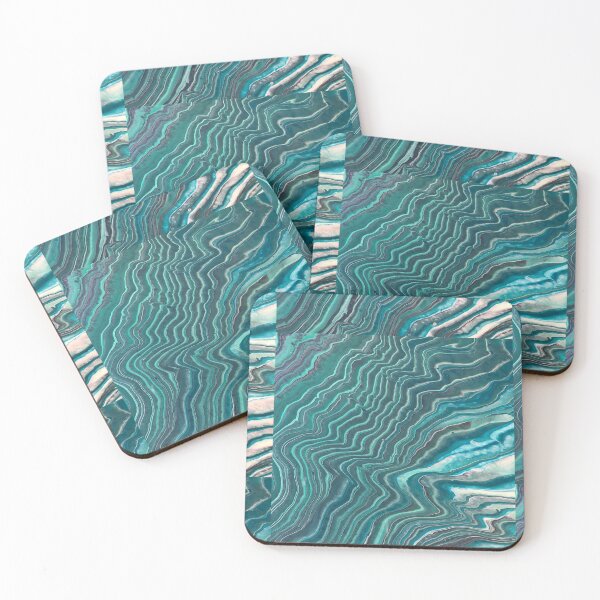 Item preview, Teal aqua ring pour designed and sold by Jennifer Leavey Designs.