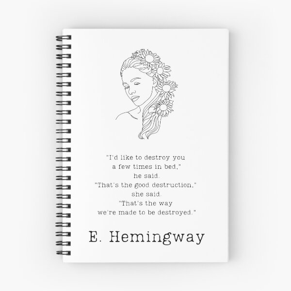 Item preview, "Good destruction" - E. Hemingway designed and sold by BookberryGarden.