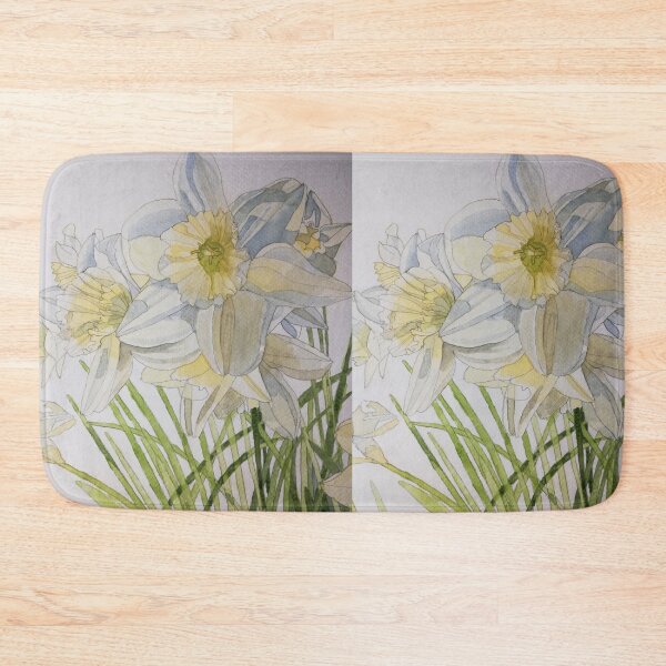 Item preview, Pale daffodils watercolor painting  designed and sold by esvb.