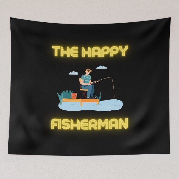 Aperçu de l'œuvre The Happy Fisherman pour homme créée et vendue par beunique5.