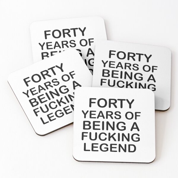 Item preview, Forty Years of being a fucking legend , Funny 40th Birthday designed and sold by Every Pet  Shirts.