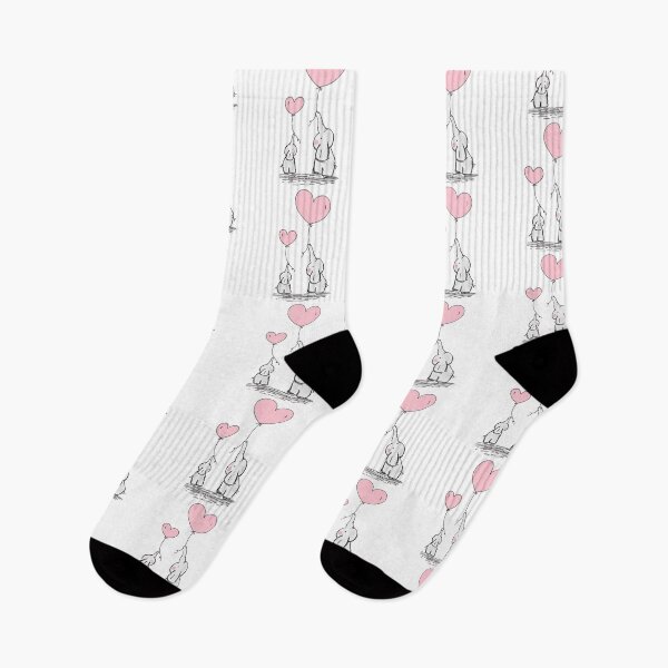 Item preview, Cute mom and baby elephants with pink heart balloons, happy Mother’s Day with love and flowers, Mother’s Day gift, babyshower gift designed and sold by Emily Roberts.